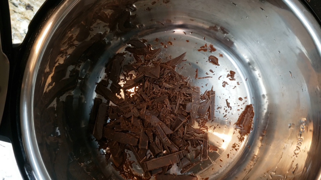 chopped chocolate in the instant pot