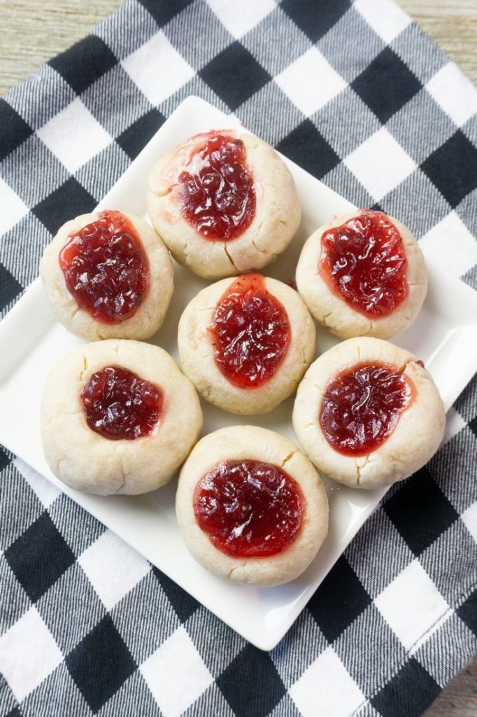 Lingonberry Thumbprint Cookies