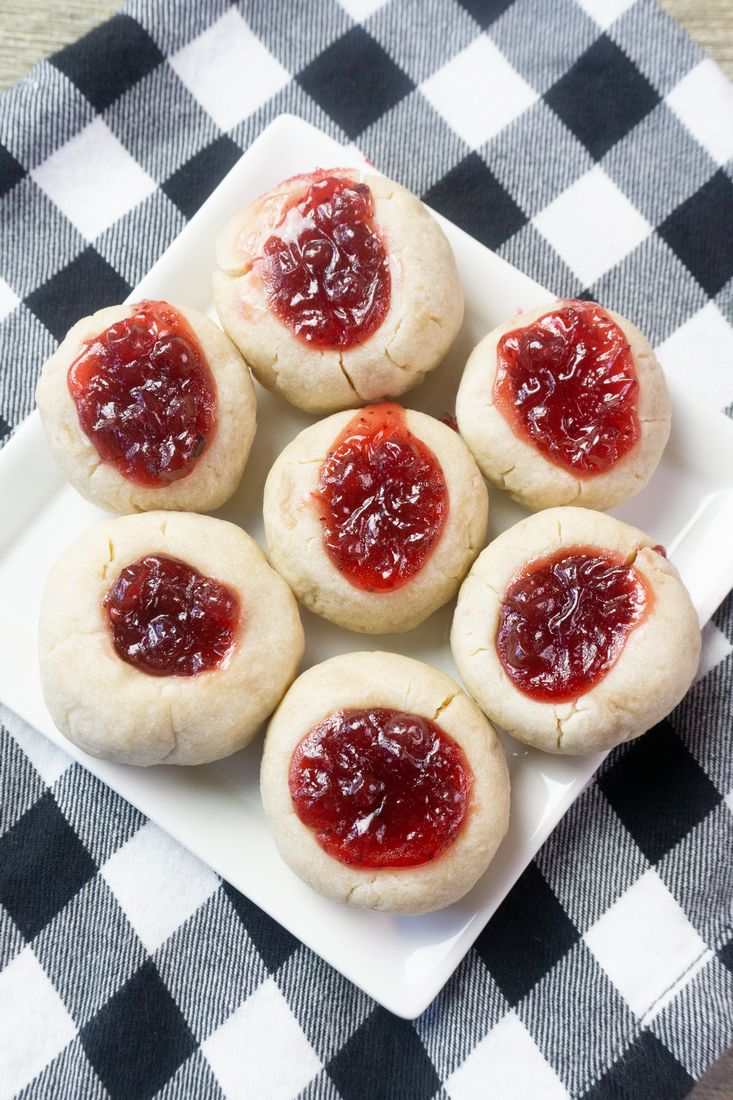 Lingonberry Thumbprint Cookies