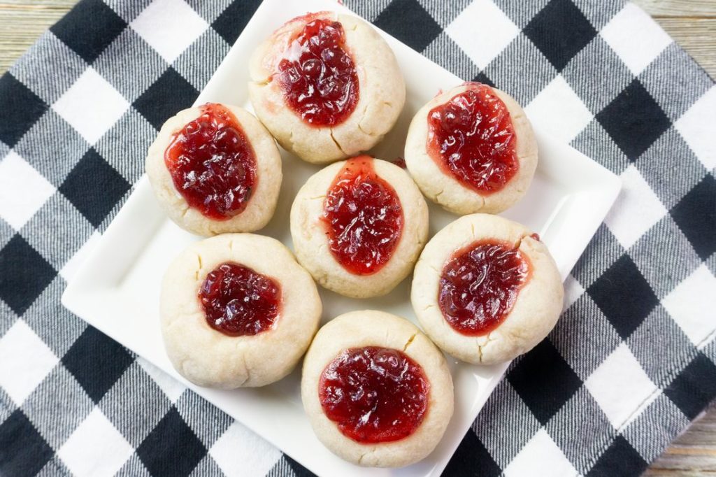 Lingonberry Thumbprint Cookies