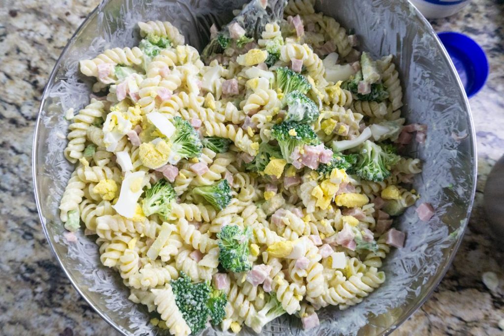 Creamy Ham Pasta Salad