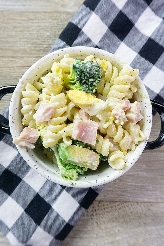 Creamy Ham Pasta Salad