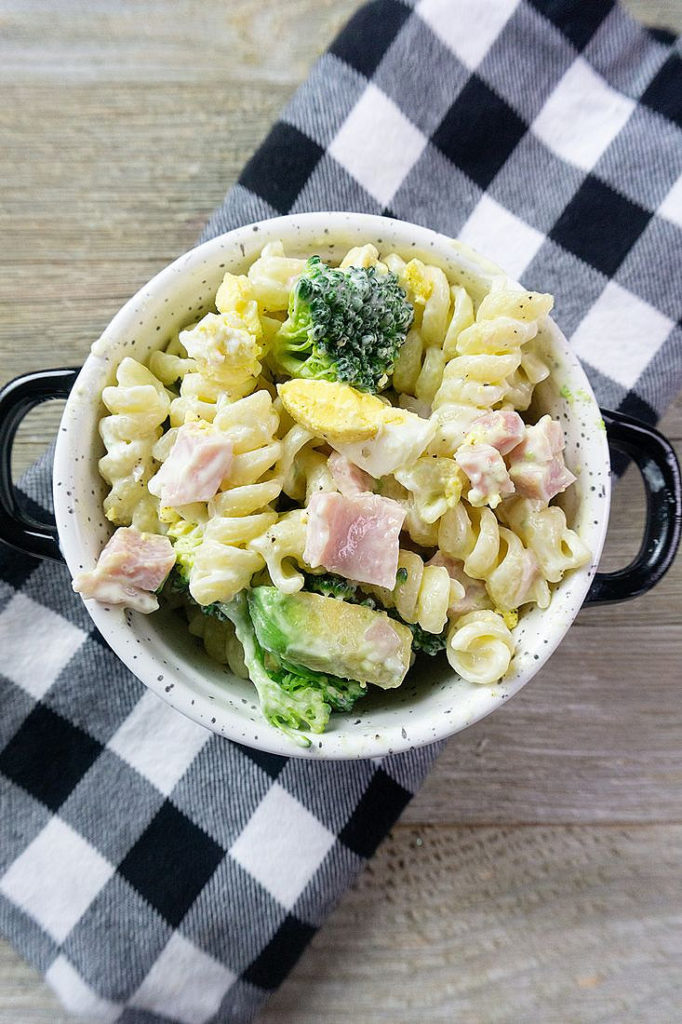 Creamy Ham Pasta Salad