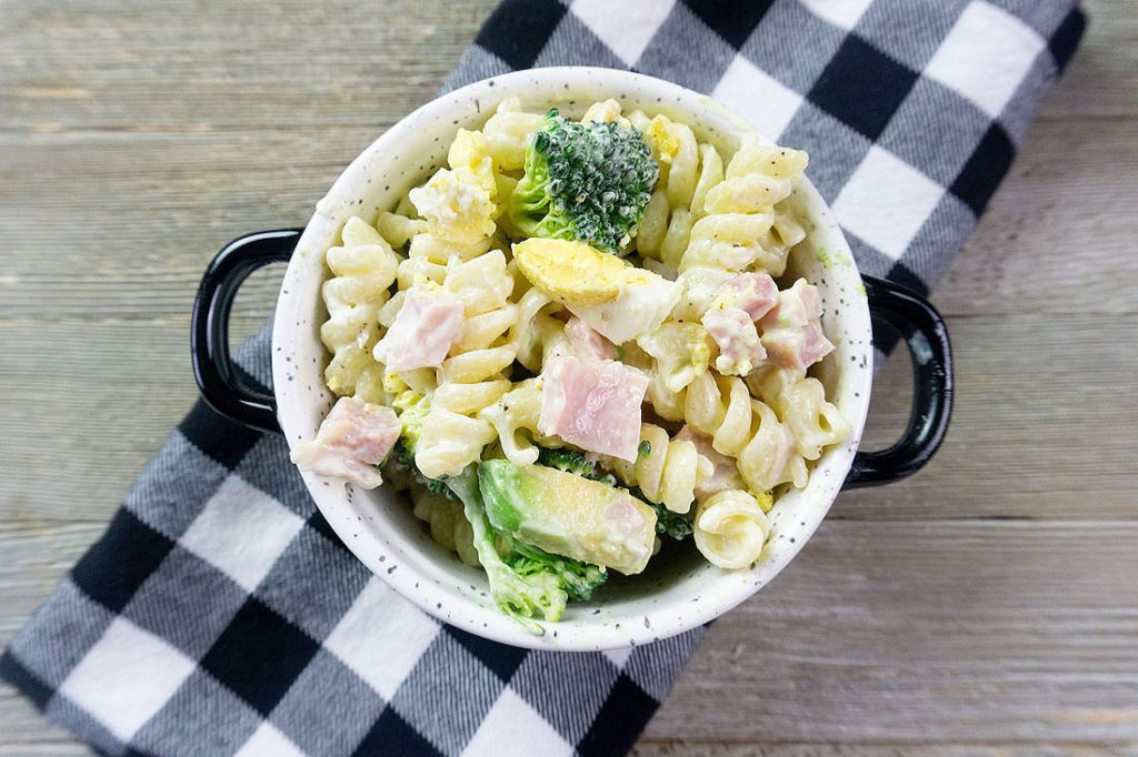 Creamy Ham Pasta Salad