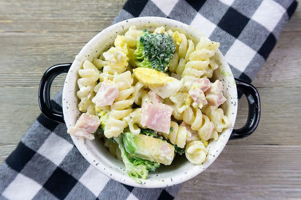 Creamy Ham Pasta Salad