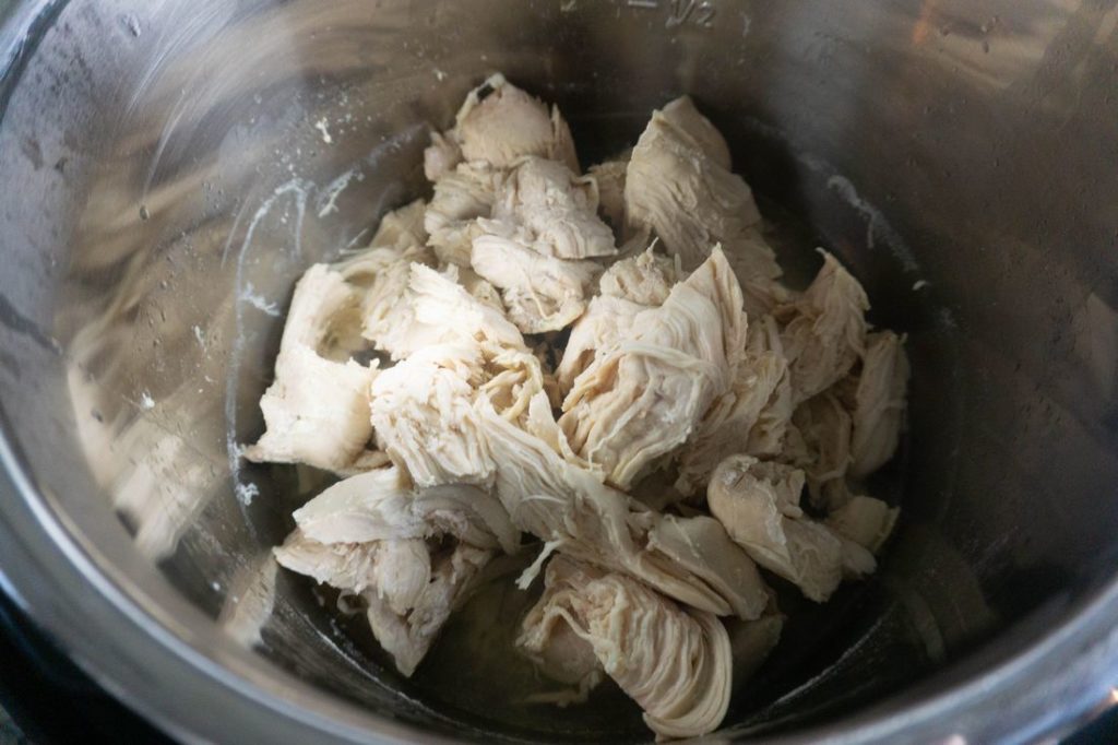chicken inside the instant pot