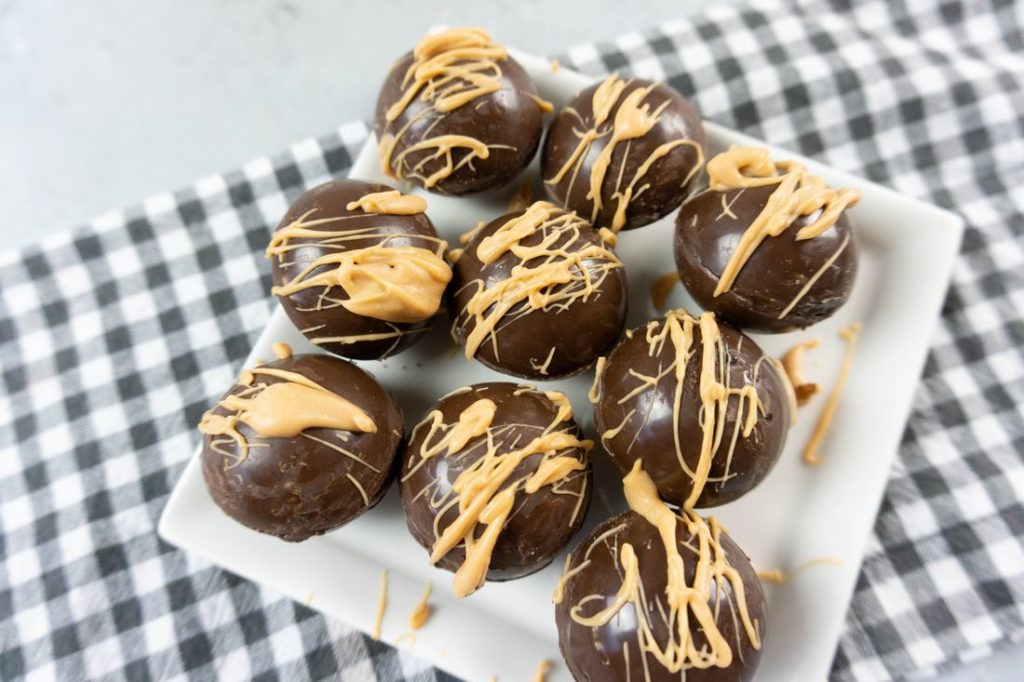 Salted Caramel Chocolate Espresso Bombs