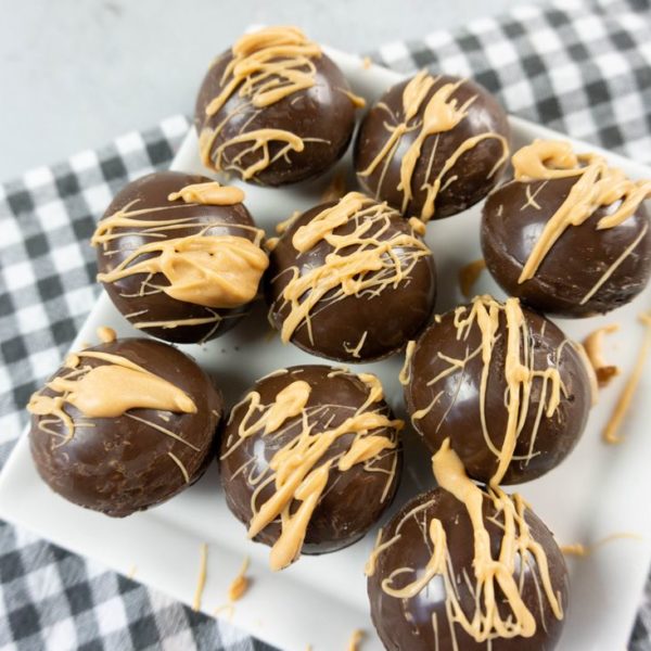 Salted Caramel Chocolate Espresso Bombs