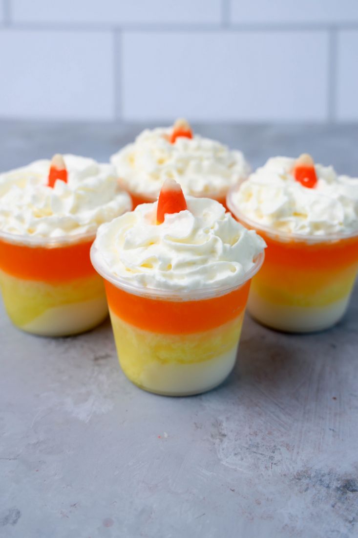 Candy Corn Jello Shots