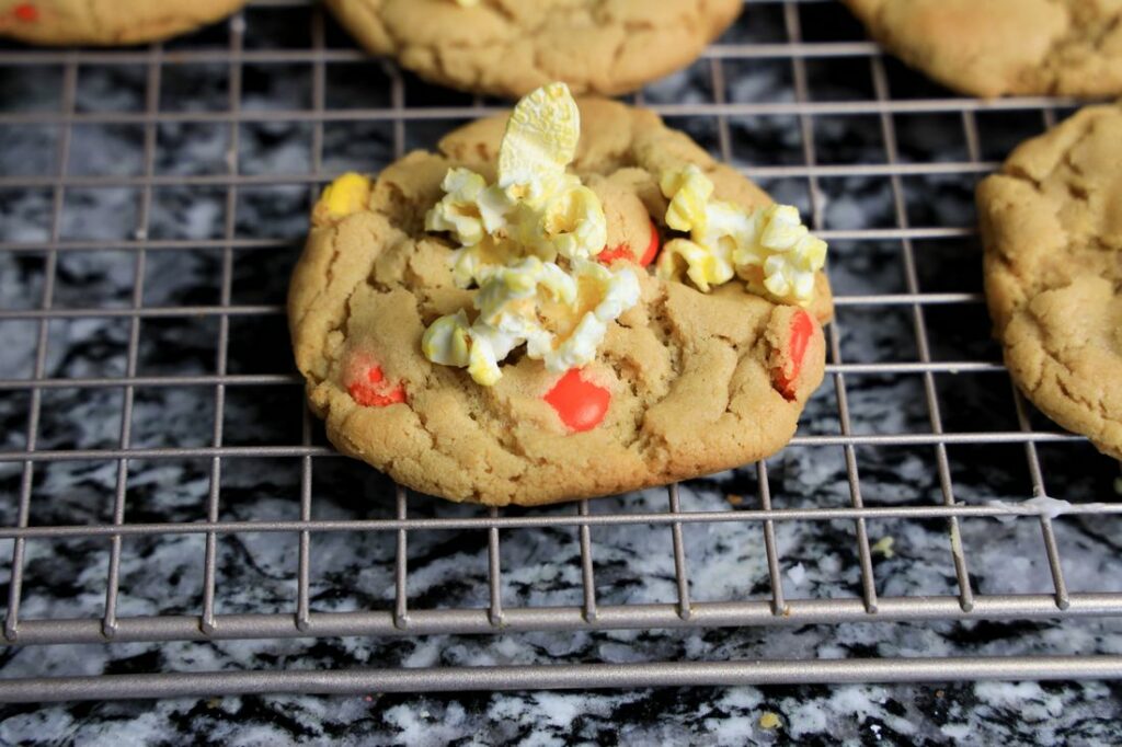 ET Movie cookies on a cooling rack.