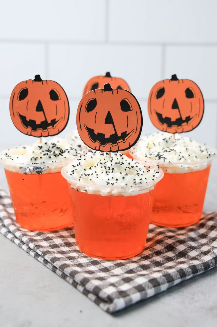 Halloween Movie Pumpkin Jello Shots