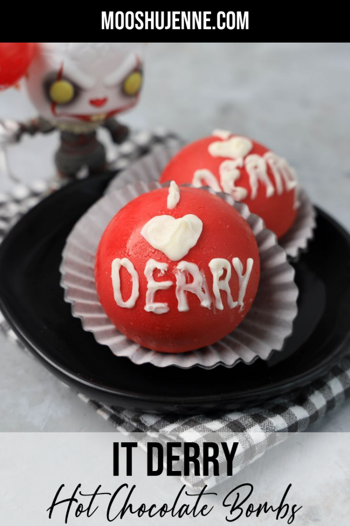 When it comes to Stephen King it's all about some Pennywise. The beautiful but menacing Derry. It Derry hot chocolate bombs display the I Heart Derry on them for creepy fun.