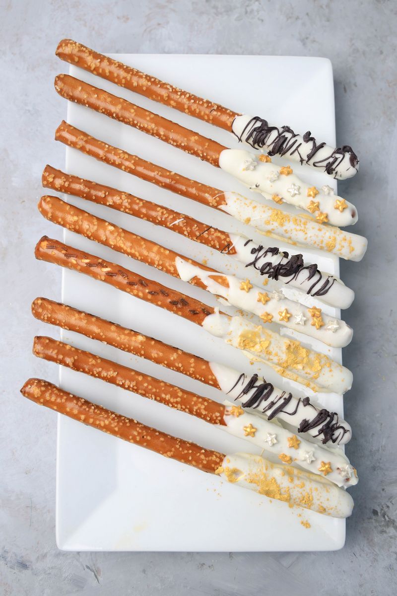 New Year’s Eve Pretzel Rods